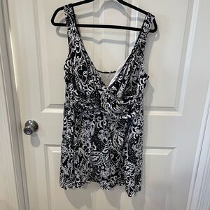 Catalina Black and White One Piece Swimsuit